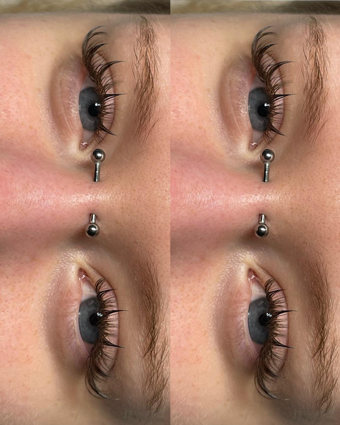Anime Wimpern, beide Augen, Vorher-Nachher-Ansicht